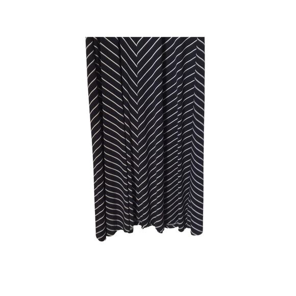 Lauren Ralph Lauren Dress Size 6 Blue White Striped 3/4 Sleeve V-Neck Faux Wrap - Picture 4 of 14